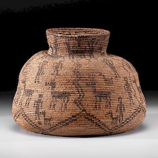 Apache Pictorial Basket Olla
