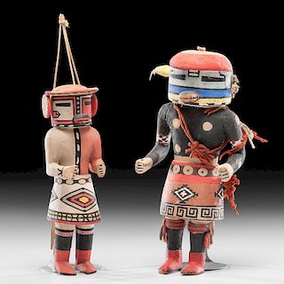 Hopi Marao Katsina AND Wukoqoto, Big Head Katsina, From the Collection of Charles McNutt, Sr.