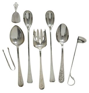 Eight Pieces Arts & Crafts Sterling