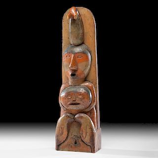 Nuu-chah-nulth Polychrome Wood Carving, From the Collection of William H. Saunders, M.D. and Putzi Saunders, Ohio