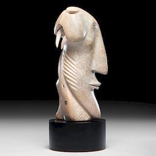 David Ruben Piqtoukun (Inuit, b. 1950) Stone Sculpture, From the Collection of William H. Saunders, M.D. and Putzi Saunders, Ohio