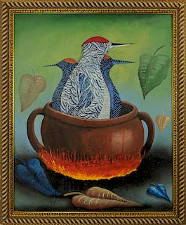 Alejandro Colunga Woodpecker in the Pot 
