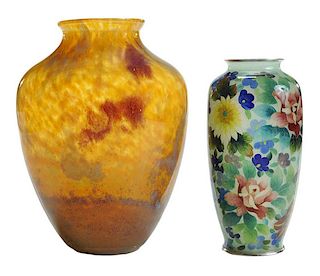 Japanese Cloisonné Vase and