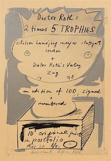 Dieter Roth, (German, 1930-1998), 2 times 5 TROPHIES, 1978 (portfolio of eleven works)