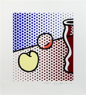 Roy Lichtenstein, (American, 1923-1997), Still Life with Red Jar, 1994