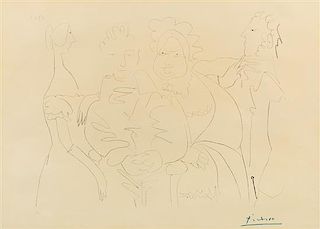 * Pablo Picasso, (Spanish, 1881-1973), Portrait de Famille V (Quatre Personnages)