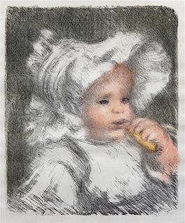 Pierre-Auguste Renoir, (French, 1841-1919), L'enfant au biscuit