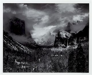 Ansel Adams, (American, 1902-1984), Clearing Winter Storm, Yosemite National Park, California, 1944