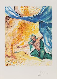 Salvador Dalí, (Spanish, 1904-1989), Les Amoureux, 1979 (suite of three works with portfolio)