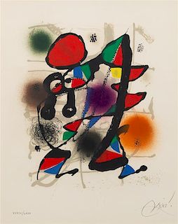 * Joan Miró, (Spanish, 1893–1983), Joan Miró Lithographs III, 1977