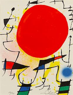 Joan Miró, , Le Soleil Rouge