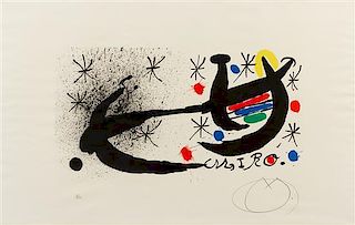 * Joan Miró, (Spanish, 1893–1983), Variant of ‘Joan Miró and Katalonien’, 1969
