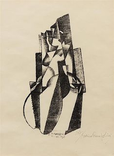 * Enrico Prampolini, (Italian, 1894-1956), Figure in Bewegung, 1922