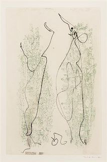 * Max Ernst, (German, 1891-1976), Les Chiens ont soif, 1964