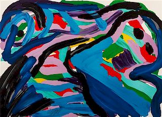 Karel Appel, (Dutch, 1921–2006), Floating in a Landscape, 1979