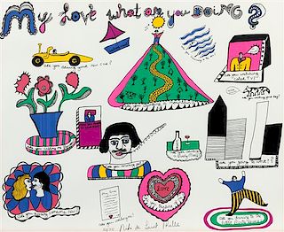 Nikki de Saint Phalle, (French, 1930-2002), My Love What Are You, 1969