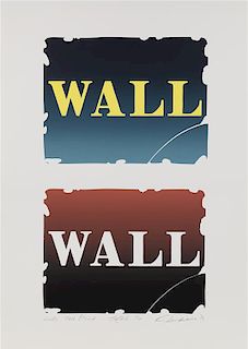 * Robert Indiana, (American, 1928-2018), Wall: Two Stones - Three, 1990