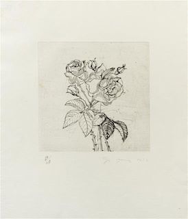Jim Dine, (American, b. 1935), Roses, 1978