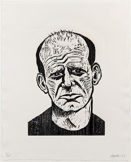 Robert Arneson, (American, 1930-1992), Jackson Pollock, from Five Guys, 1983