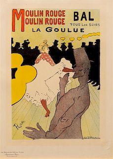 Henri de Toulouse-Lautrec, (French, 1864-1901), Moulin Rouge