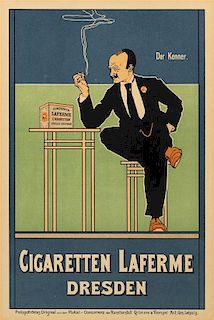 Fritz Rehm, (German, 1871-1928), Cigaretten Laferme, 1898