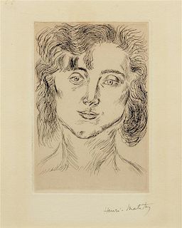 * Henri Matisse, (French, 1869-1954), Mlle. M. M. (Mademoiselle Marguerite Matisse), 1920