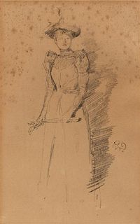 James Abbott McNeill Whistler, (American, 1834-1903), Gants de Suede, c. 1890