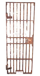 Lewis & Clark County Iron Jail Door Circa 1891