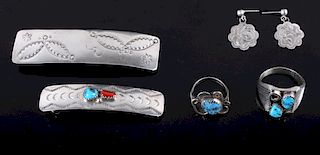 Collection of Sterling Silver Turquoise Jewelry