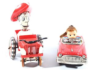 Tin Litho Milton Style Marx Windup & Friction Car