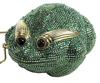 Judith Leiber Green Frog Miniature