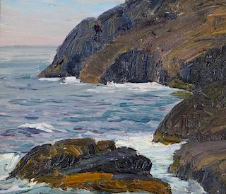 William Otis Swett Impressionist Coastal Painting