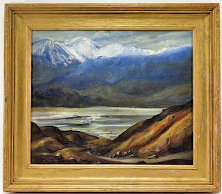 Xavier Barile Death Valley California O/B Painting