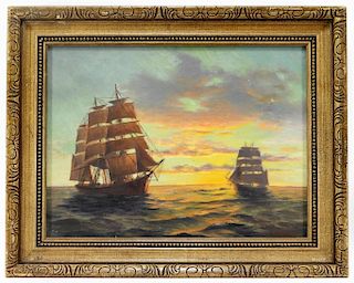 Eliot Candee Clark Impressionist Maritime Painting