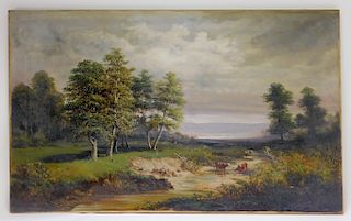 Henry Boese Hudson River School Landscape Painting