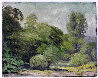 Ira McDade Impressionist O/B Landscape Painting