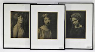 3 Arnold Genthe Portrait Photographs of Woman