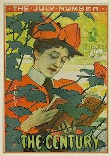 Edward Potthast Century July Art Nouveau Poster