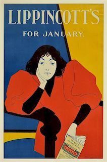 William Carqueville Lippincott's January Poster