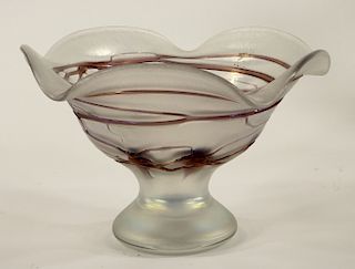 C1900 Czech Poschinger Jugendstil Art Glass Bowl