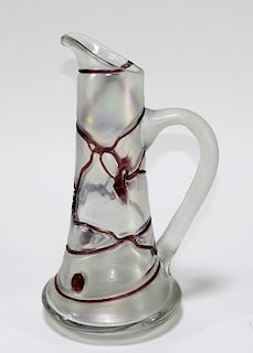 Czech Poschinger Tiffany & Co. Art Glass Pitcher