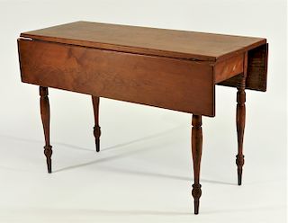 19C New Hampshire Red Birch Pine Drop Leaf Table