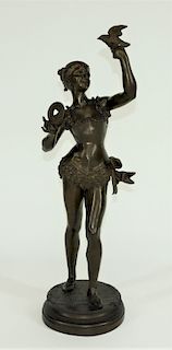 Vincent Faure de Brosse Bronze Sculpture of Woman