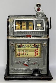 Mills 5 Cent Operators Bell Owl Front Slot Machine