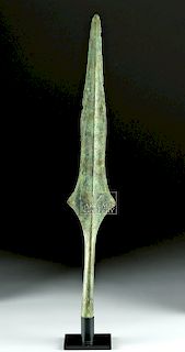 Greek Early Iron Age Bronze Socketed Spear
