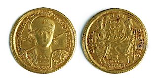 Roman Constantius II Gold Solidus, 4.48 grams