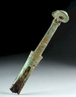 Luristani Bronze Sword Hilt w/ Double-Ear Pommel