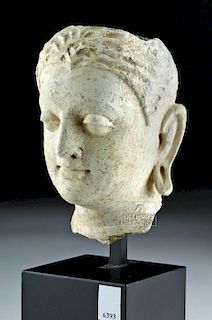 Fine Gandharan Stucco Buddha Head