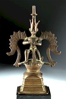 19th C. Indonesian Brass Figure of Garuda