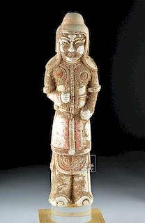 Chinese Tang Dynasty Ceramic Tomb Figure - Warrior